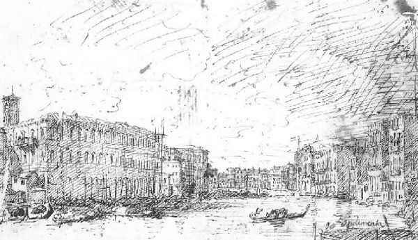 The Grand Canal Seen From Rialto Toward The North Oil Painting by (Giovanni Antonio Canal) Canaletto