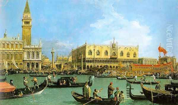 The Basin of San Marco on Ascension Day 1732 Oil Painting by (Giovanni Antonio Canal) Canaletto