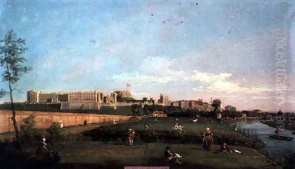 Windsor Castle Oil Painting by (Giovanni Antonio Canal) Canaletto