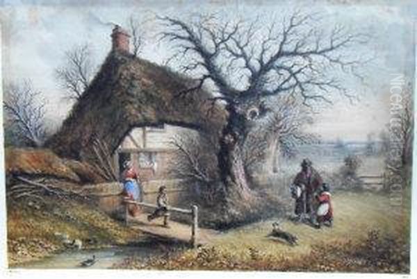 Returning Home Oil Painting by Ebenezer Wake Cook