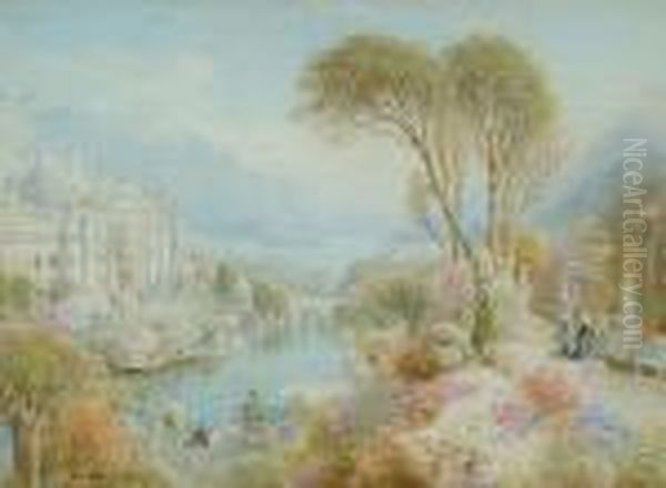 The Palace Of Pearl Oil Painting by Ebenezer Wake Cook