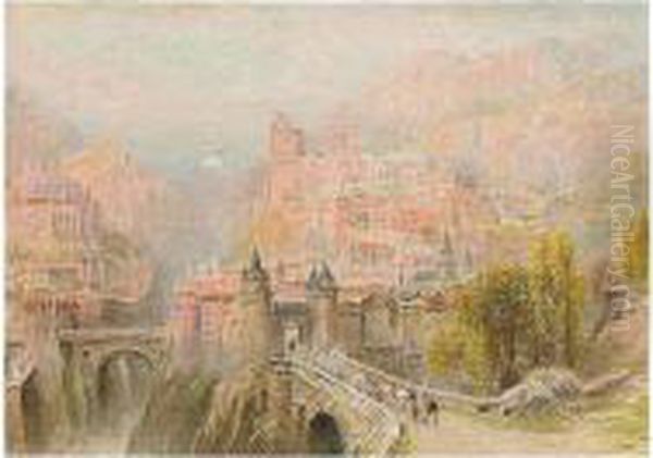 Entrance To The City Oil Painting by Ebenezer Wake Cook