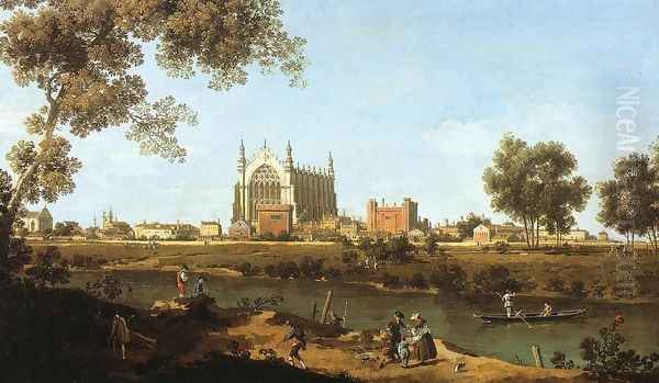 The Chapel of Eton College Oil Painting by (Giovanni Antonio Canal) Canaletto