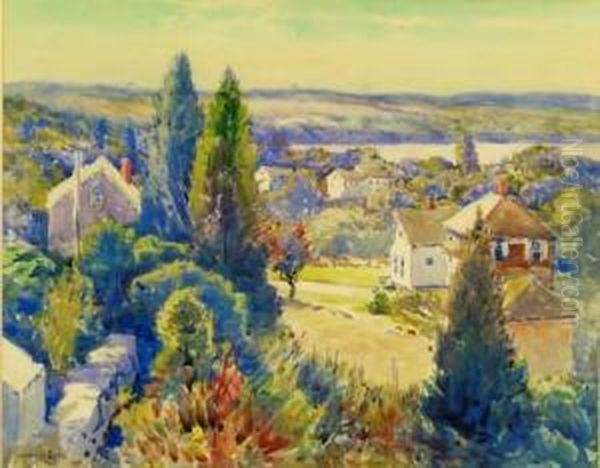 Gloucester View Oil Painting by John A. Cook