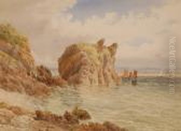 Watercolour Oil Painting by William Cook Of Plymouth