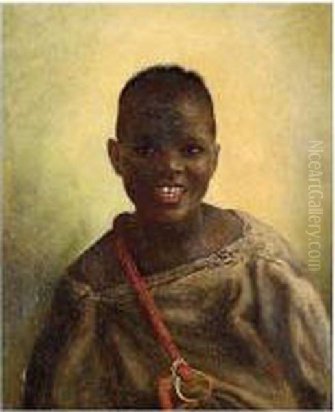 An African Child Oil Painting by Margaret Murray Cookesley