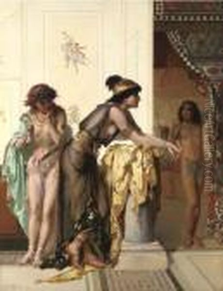 The Dancing Girls Oil Painting by Pierre Oliver Joseph Coomans