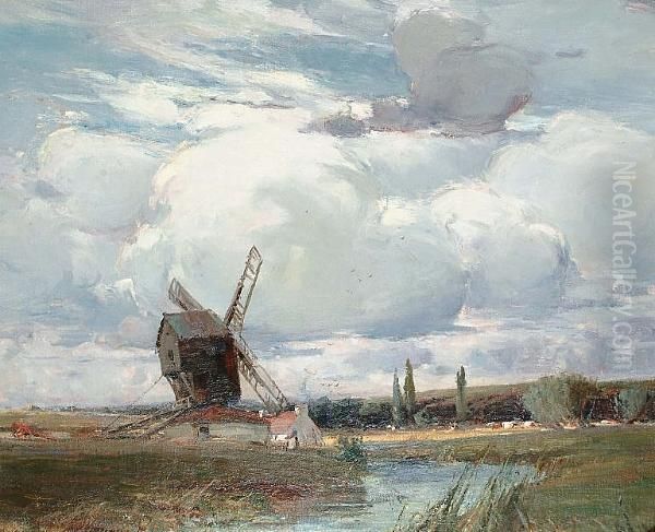 A Landscape With Windmill by Hubert Coop