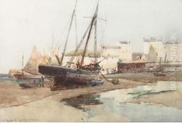 Tenby Harbour, Pembrokeshire by Hubert Coop