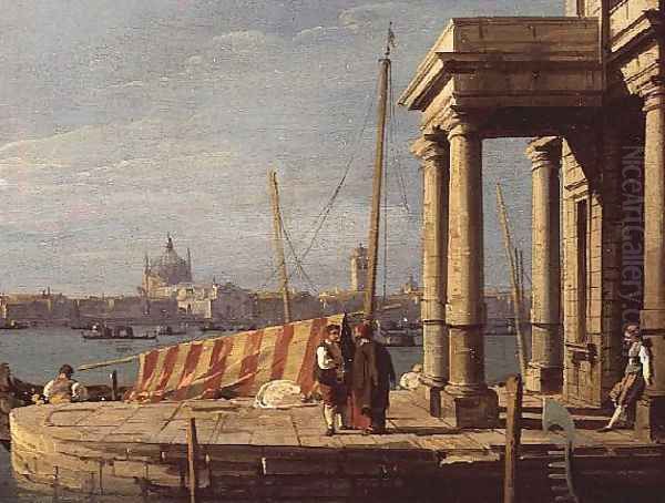 The Quay of the Dogano, Venice Oil Painting by (Giovanni Antonio Canal) Canaletto