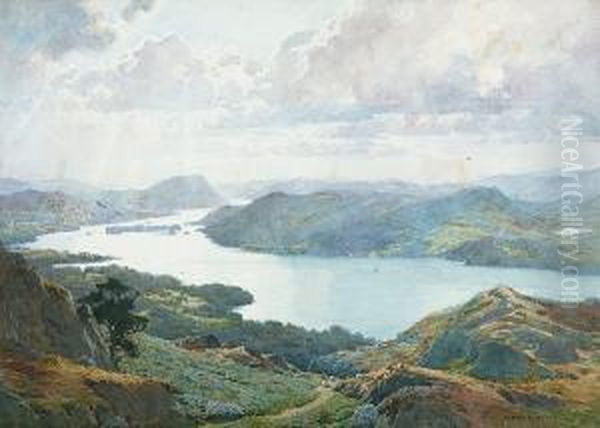 Lake Windermere, Cumbria Oil Painting by Alfred Heaton Cooper