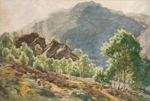 Heart Of Borrowdale Oil Painting by Alfred Heaton Cooper