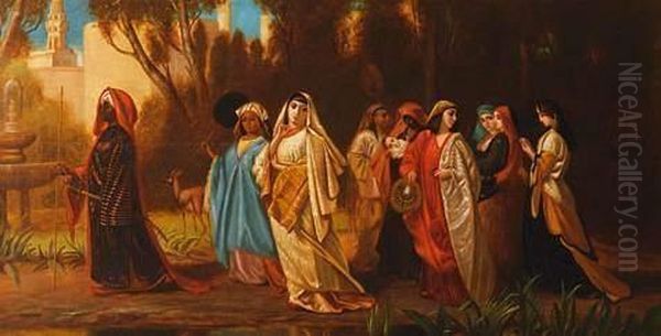 Dans Le Jardin Du Harem Oil Painting by Astley David Middleton Cooper