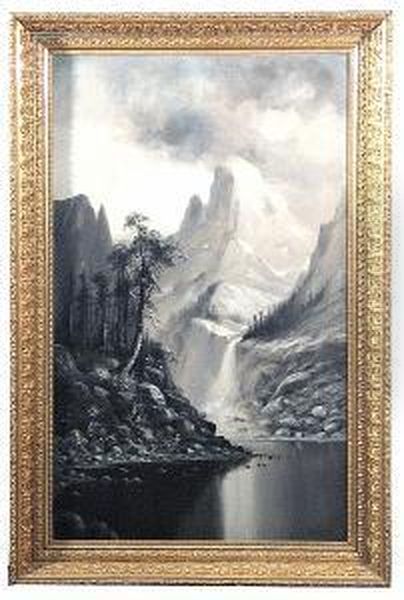 Yosemite Valley With The Merced River In The Foreground Oil Painting by Astley David Middleton Cooper