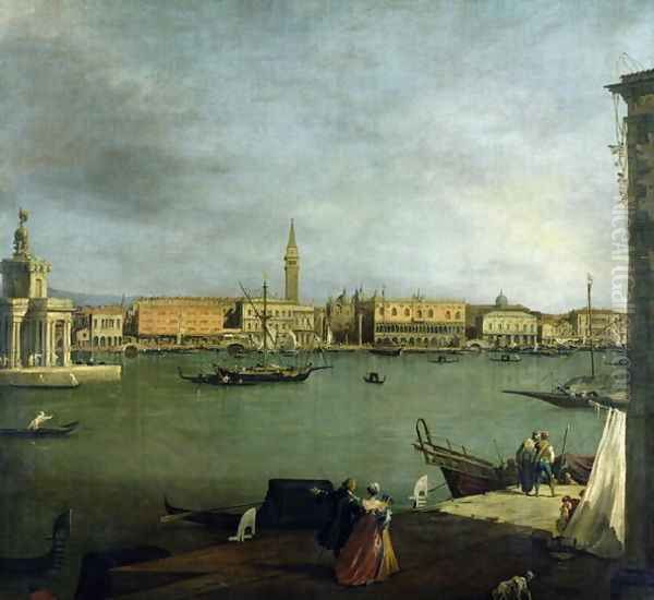 The Bacino di San Marco Looking North Oil Painting by (Giovanni Antonio Canal) Canaletto