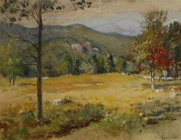 Sunlit Landscape Oil Painting by Colin Campbell Cooper