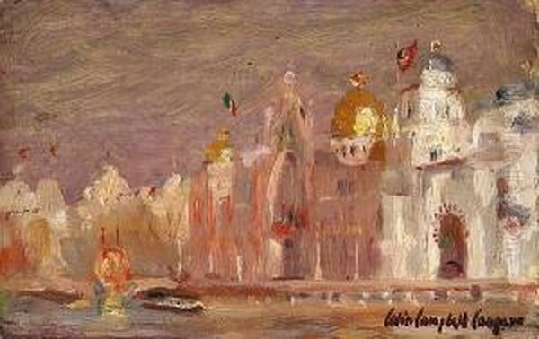 The 1900 Paris Exposition Oil Painting by Colin Campbell Cooper