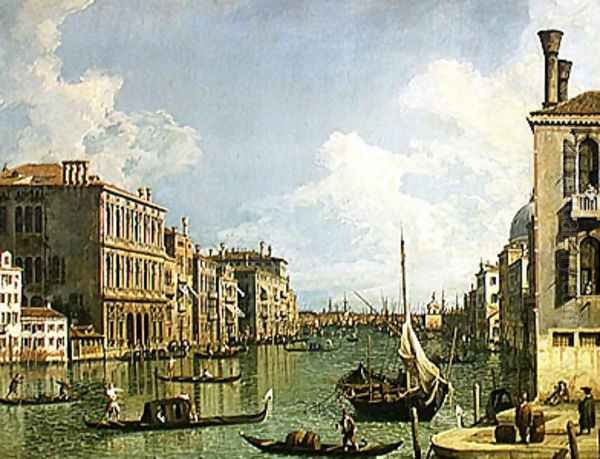 View of the Grand Canal Oil Painting by (Giovanni Antonio Canal) Canaletto