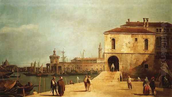 Fonteghetto della Farina Oil Painting by (Giovanni Antonio Canal) Canaletto