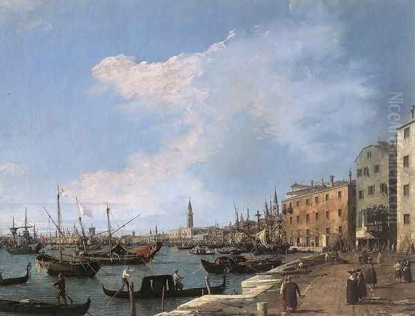 The Riva Degli Schiavoni, 1724-30 Oil Painting by (Giovanni Antonio Canal) Canaletto