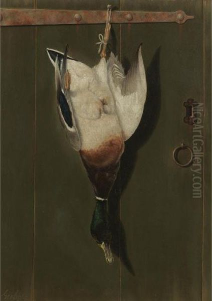 Hanging Duck Oil Painting by George Cope