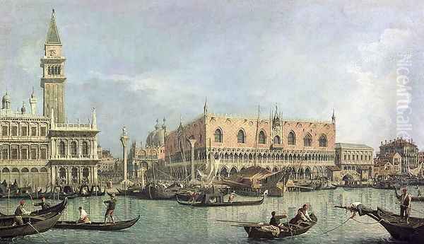 The Molo and the Piazzetta San Marco, Venice Oil Painting by (Giovanni Antonio Canal) Canaletto