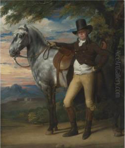 With A Grey Hunter Oil Painting by John Singleton Copley