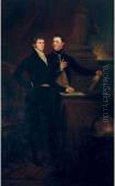 Portrait Of Edward Knatchbull, 
Later 9th Bt. (1781-1849), With His Brother Norton Joseph Knatchbull 
(died 1801) Oil Painting by John Singleton Copley