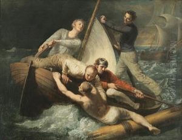 The Rescue Oil Painting by John Singleton Copley