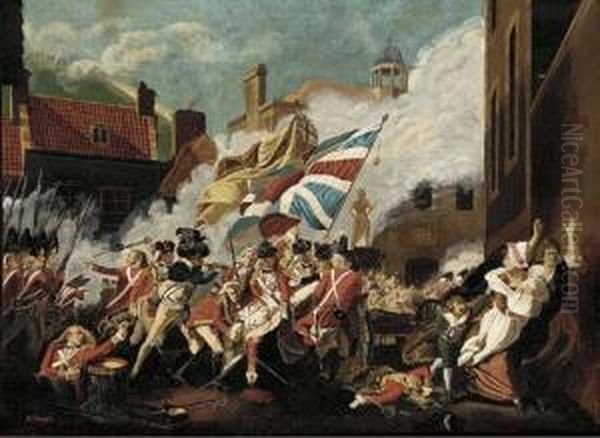 The Death Of Major Peirson Oil Painting by John Singleton Copley