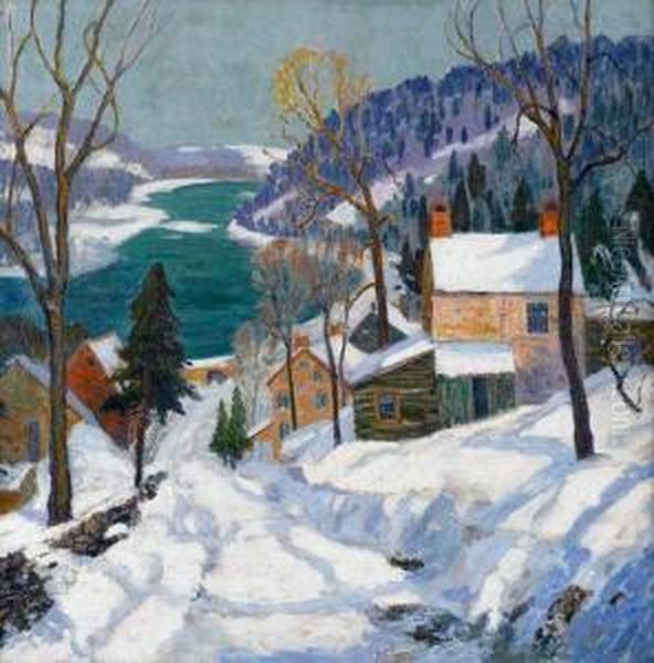 The Hill Road Oil Painting by Fern Isabel Coppedge