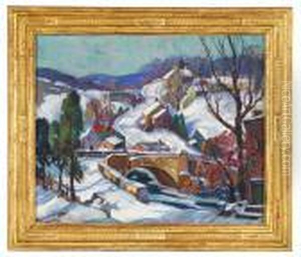 January Sunshine Oil Painting by Fern Isabel Coppedge