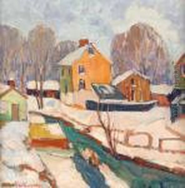 December Oil Painting by Fern Isabel Coppedge