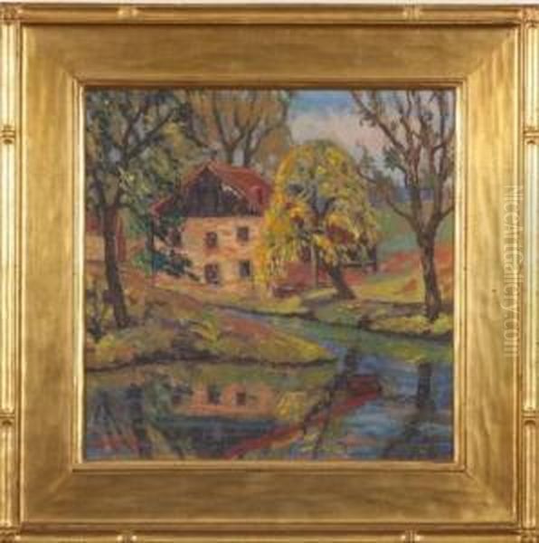 Thompson- Neely Mills Oil Painting by Fern Isabel Coppedge