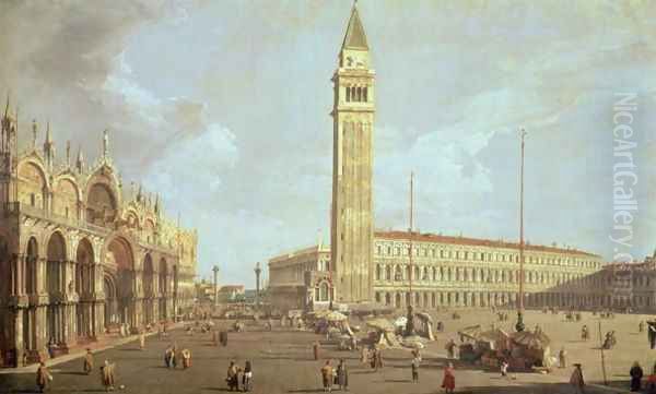 Towards St.Mark's Oil Painting by (Giovanni Antonio Canal) Canaletto