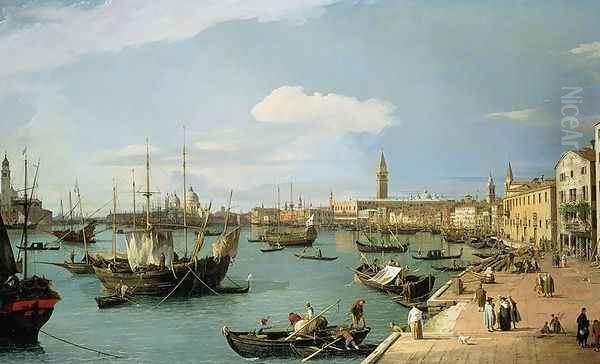 The Riva degli Schiavoni, looking West Oil Painting by (Giovanni Antonio Canal) Canaletto