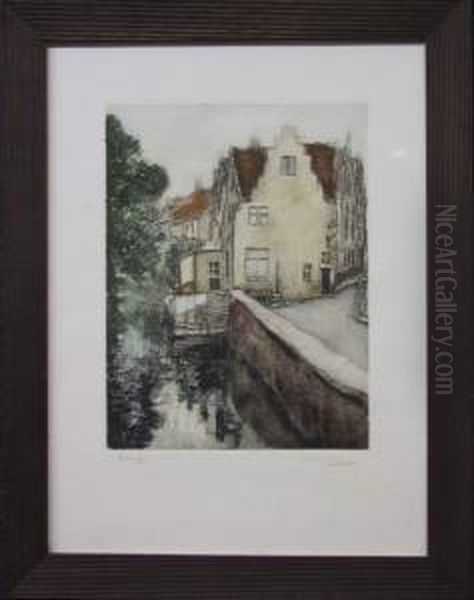 Brugge Oil Painting by Omer Coppens