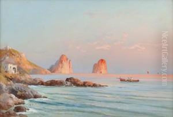 Capri Oil Painting by Antonio Coppola