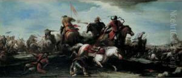 Charge De Cavalerie Oil Painting by Carlo Coppola