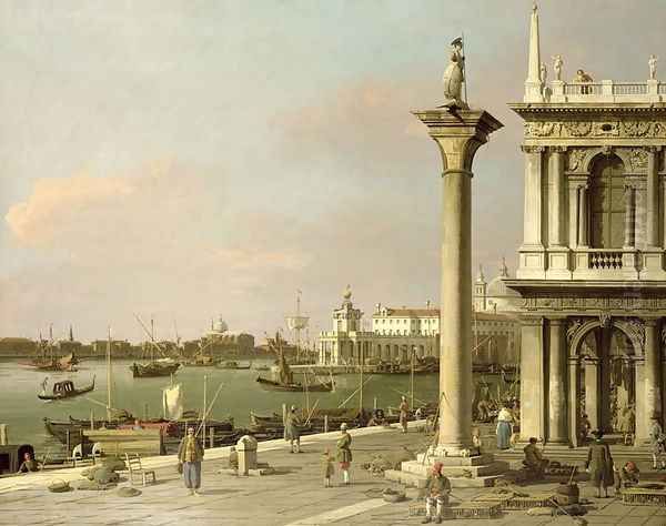 View of The Entrance to the Grand Canal from the Piazzetta Oil Painting by (Giovanni Antonio Canal) Canaletto