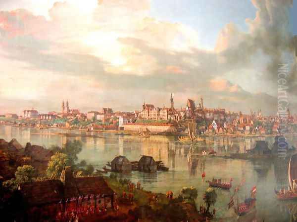 Warsaw Oil Painting by (Giovanni Antonio Canal) Canaletto