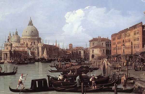 The Molo, Looking West (detail) Oil Painting by (Giovanni Antonio Canal) Canaletto