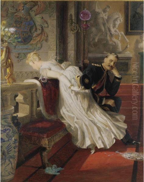 Amor Vincit Omnia Oil Painting by Edward Henry Corbould