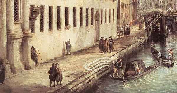 Rio dei Mendicanti (detail) Oil Painting by (Giovanni Antonio Canal) Canaletto