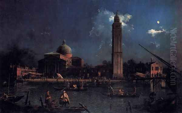 The Vigilia di San Pietro Oil Painting by (Giovanni Antonio Canal) Canaletto