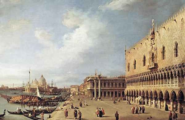 View of the Ducal Palace Oil Painting by (Giovanni Antonio Canal) Canaletto