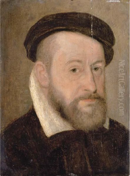 Portrait Of A Gentleman Oil Painting by Corneille De Lyon