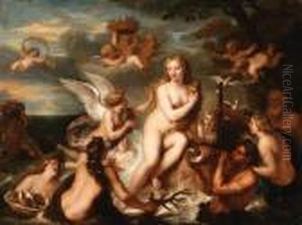 The Triumph Of Galatea Oil Painting by Michel Corneille II