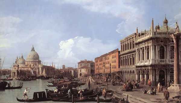 The Molo: Looking West Oil Painting by (Giovanni Antonio Canal) Canaletto