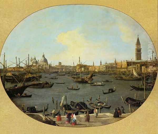 Venice Viewed from the San Giorgio Maggiore Oil Painting by (Giovanni Antonio Canal) Canaletto